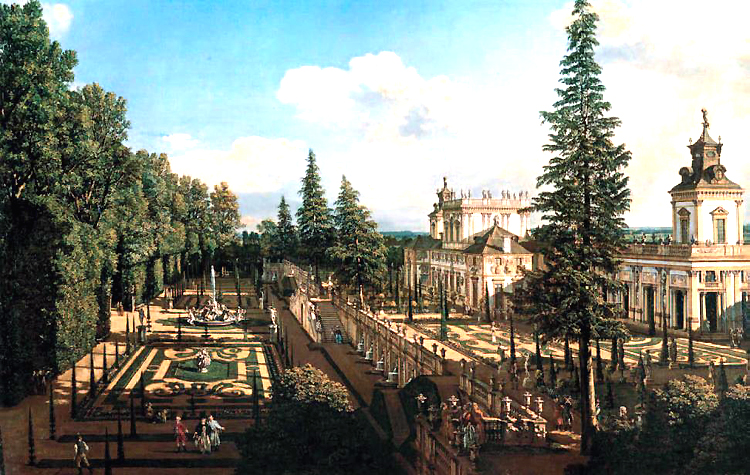 Wilanow Palace garden